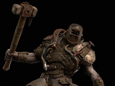 Soudeur Zombie Juggernaut 5 Modèle 3D