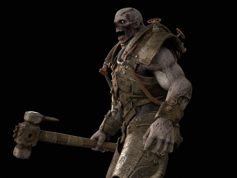Soudeur Zombie Juggernaut 5 Modèle 3D