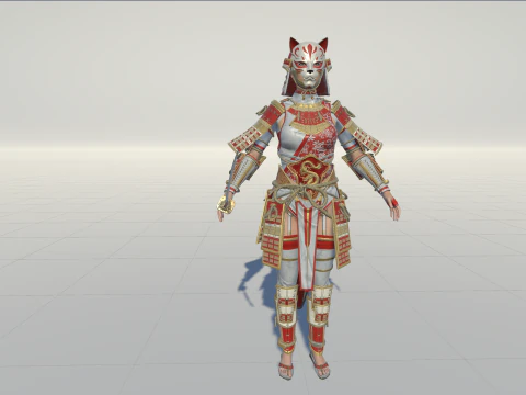 Ragazza samurai3 Modello 3D