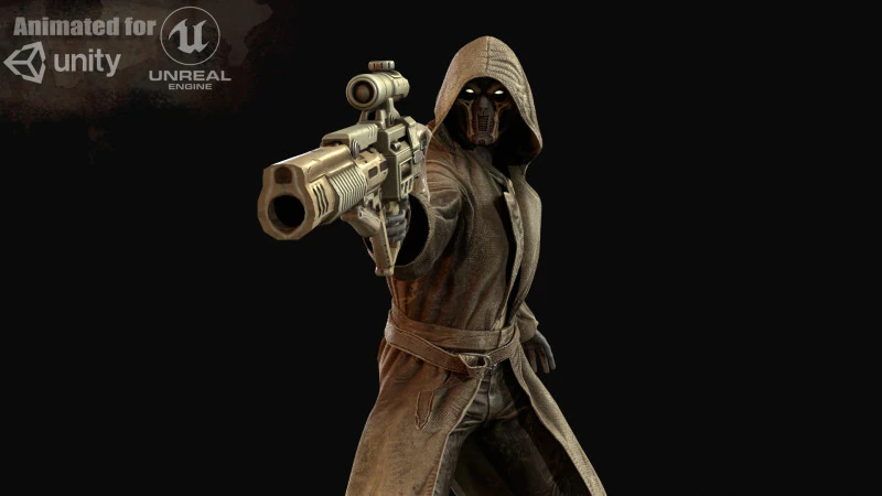 Kemik Azraili 3D Model .c4d .max .obj .3ds .fbx .stl .blend 