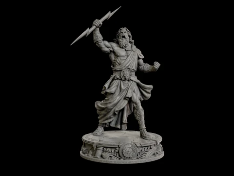 Zeus 3D Print Ready 3D Print Model
