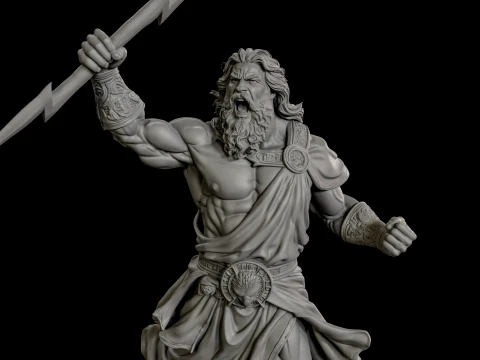 Zeus 3D Print Ready 3D Print Model