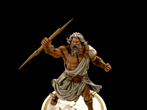 Zeus 3D Print Ready 3D Print Model