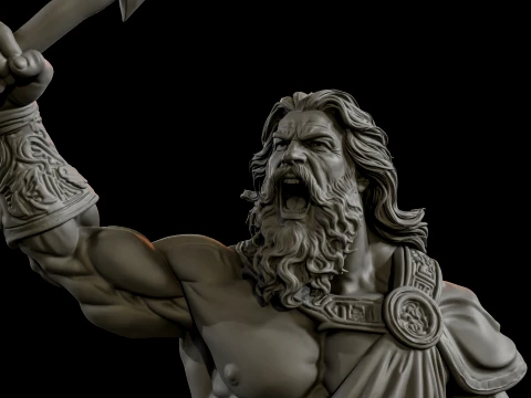Zeus 3D Print Ready 3D Print Model