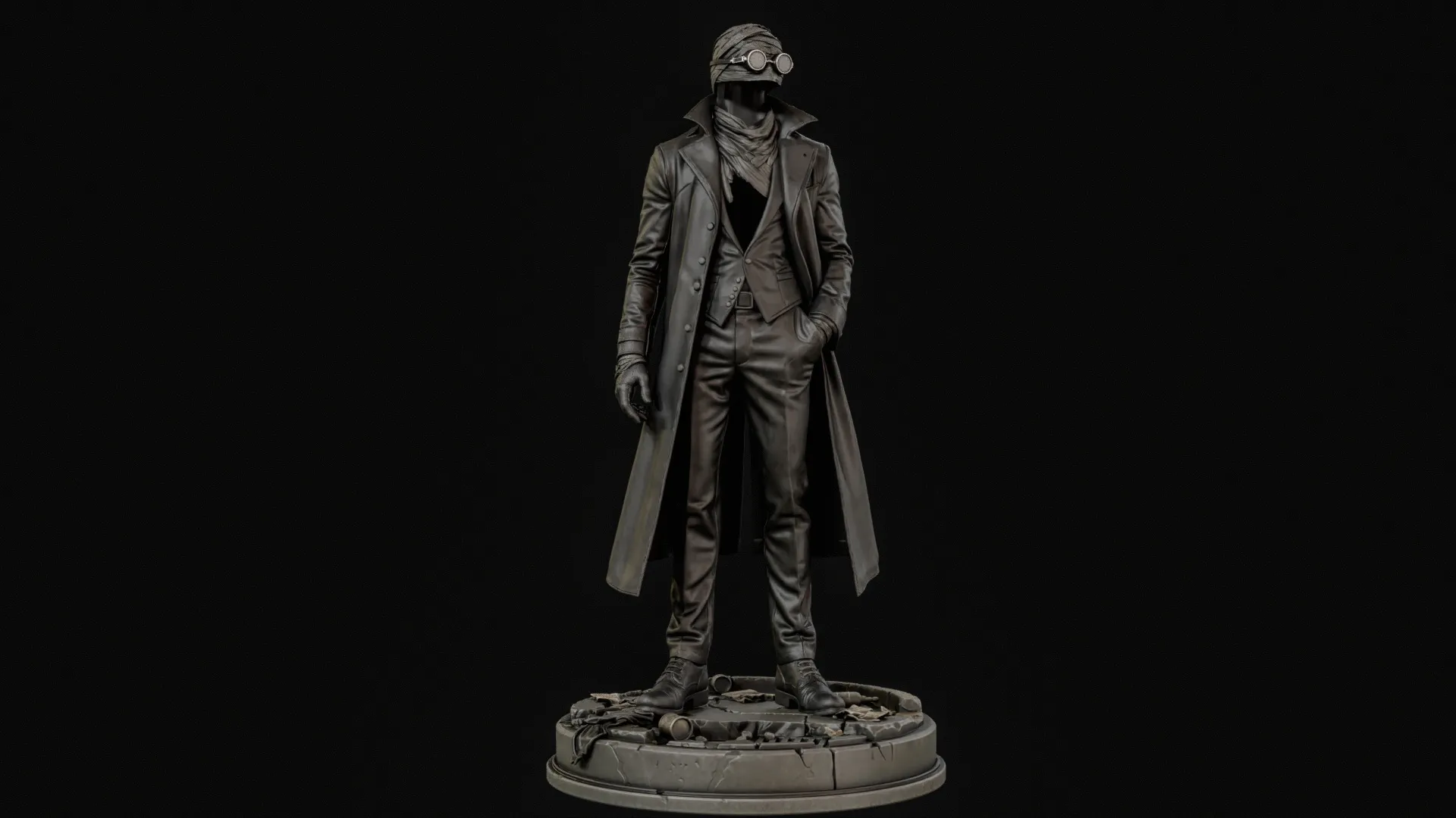 Invisible Man 3D Print Ready 3D Print Model .c4d .max .obj .3ds .fbx .stl .blend