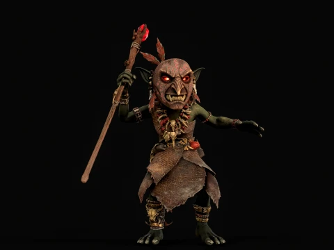 Goblin Shaman Two 3D Model