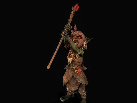 Goblin Shaman Two 3D Model