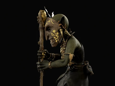 Goblin Shaman Two 3D Model