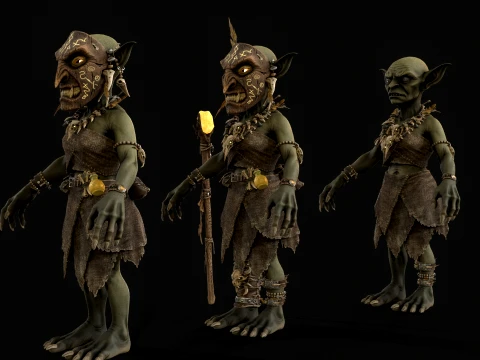 Goblin Shaman Two 3D Model