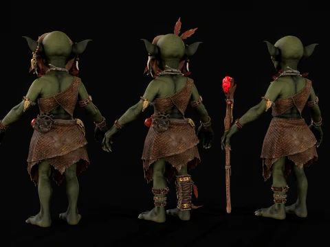 Goblin Shaman Two 3D Model