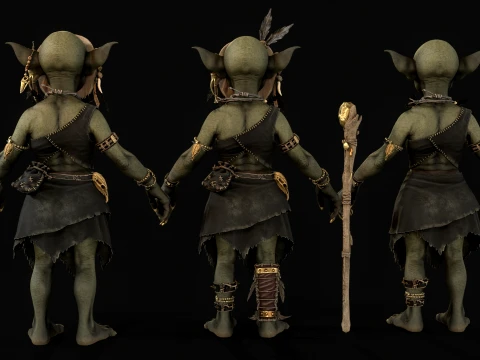 Goblin Shaman Two 3D Model