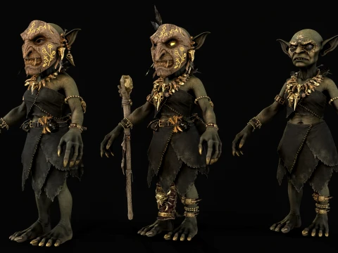 Goblin Shaman Two 3D Model