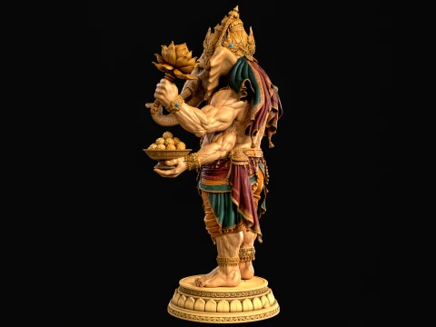 Ganesha 3D Print Ready 3D Print Model