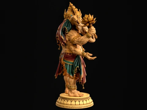 Ganesha 3D Print Ready 3D Print Model