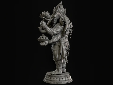 Ganesha 3D Print Ready 3D Print Model