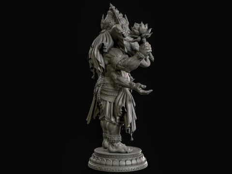 Ganesha 3D Print Ready 3D Print Model