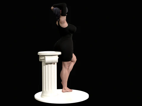 Anime Elf Girl 3D Print Ready 3D Print Model