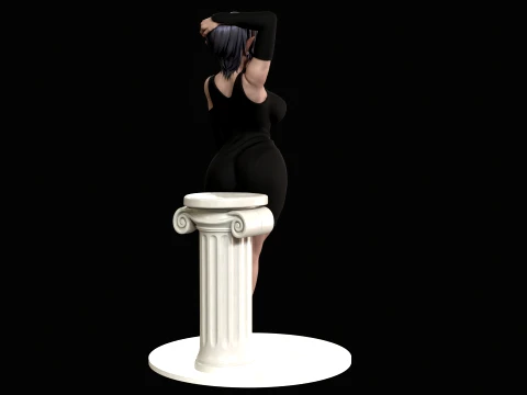 Anime Elf Girl 3D Print Ready 3D Print Model