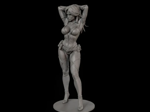 Stylized Spy Agent 3D Print Ready Figurine 3D Print Model