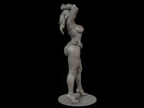 Stylized Spy Agent 3D Print Ready Figurine 3D Print Model