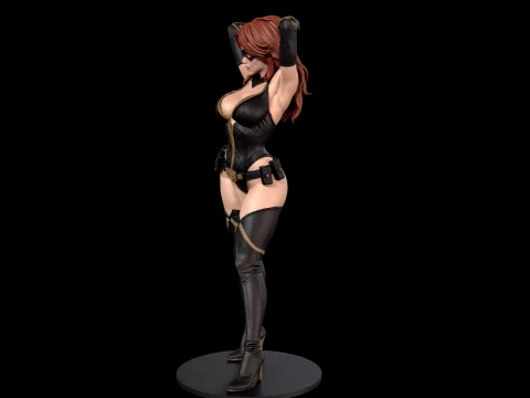 Stylized Spy Agent 3D Print Ready Figurine 3D Print Model