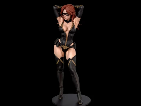 Stylized Spy Agent 3D Print Ready Figurine 3D Print Model