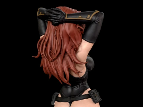 Stylized Spy Agent 3D Print Ready Figurine 3D Print Model