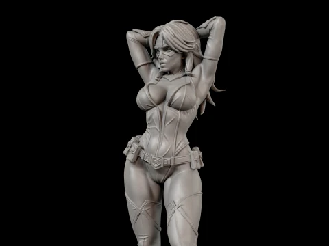 Stylized Spy Agent 3D Print Ready Figurine 3D Print Model