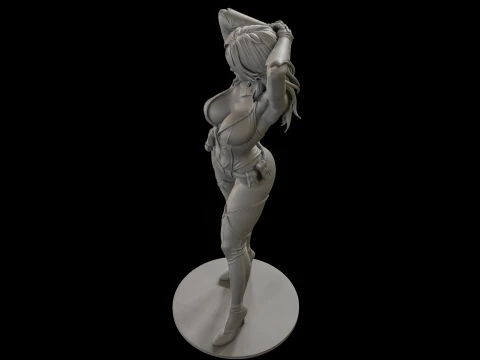 Stylized Spy Agent 3D Print Ready Figurine 3D Print Model