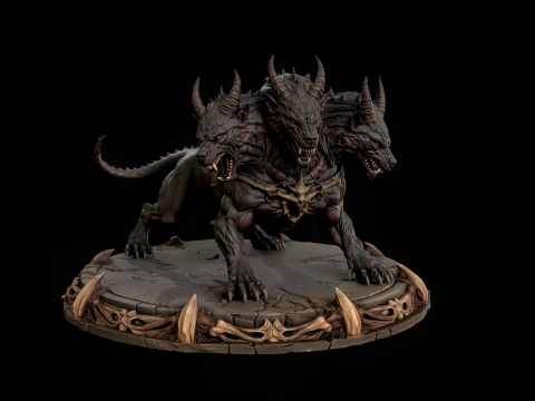 ケルベロス 3D プリント対応 2 3Dプリントモデル