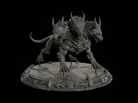 ケルベロス 3D プリント対応 2 3Dプリントモデル