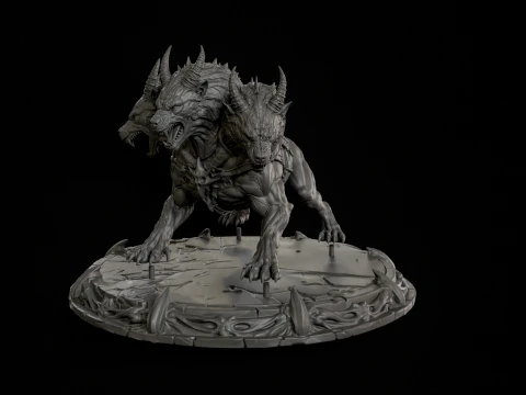 ケルベロス 3D プリント対応 2 3Dプリントモデル