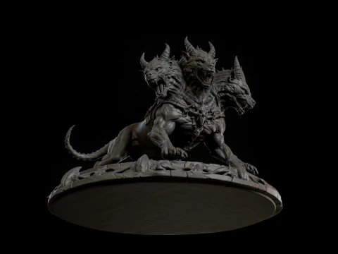 ケルベロス 3D プリント対応 2 3Dプリントモデル