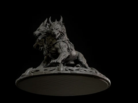 ケルベロス 3D プリント対応 2 3Dプリントモデル