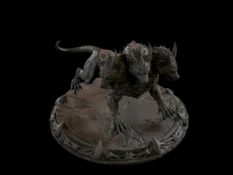 ケルベロス 3D プリント対応 2 3Dプリントモデル