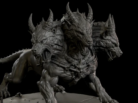 ケルベロス 3D プリント対応 2 3Dプリントモデル