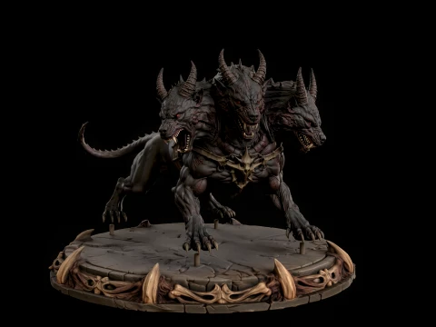 ケルベロス 3D プリント対応 2 3Dプリントモデル