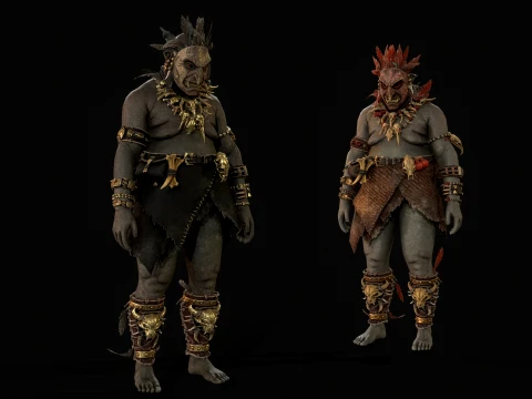 Ork-sjamaan twee 3D Model