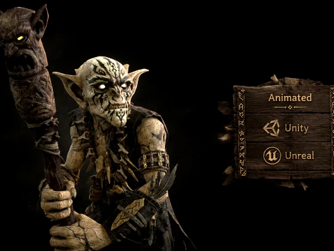Goblin Shaman Three 3D Model