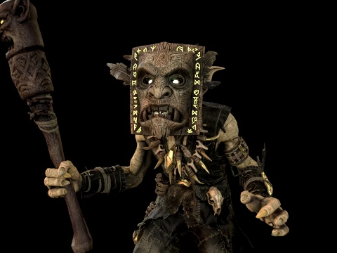 Goblin Shaman Three 3D Model