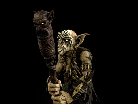 Goblin Shaman Three 3D Model