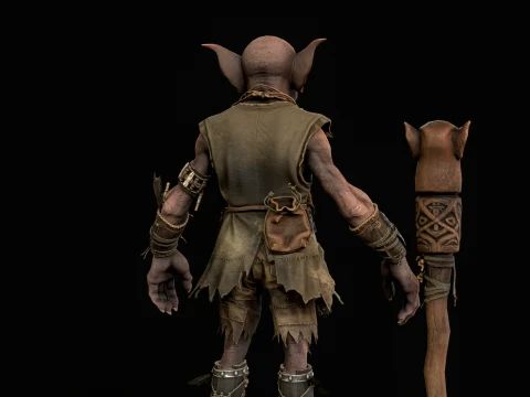 Goblin Shaman Three 3D Model