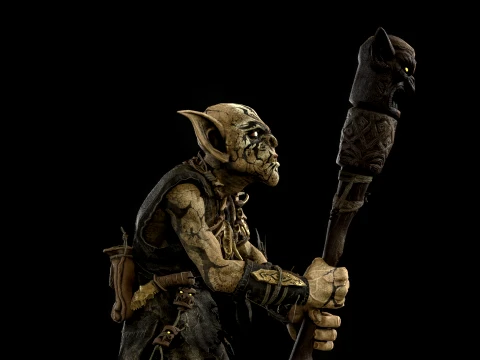 Goblin Shaman Three 3D Model