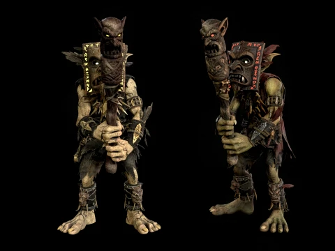 Goblin Shaman Three 3D Model