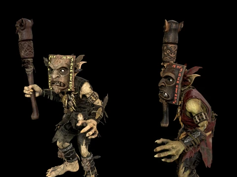 Goblin Shaman Three 3D Model
