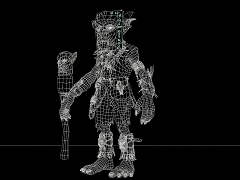 Goblin Shaman Three 3D Model