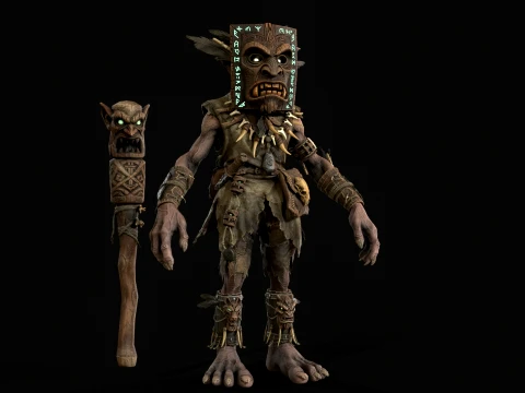 Goblin Shaman Three 3D Model