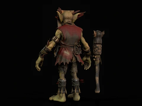 Goblin Shaman Three 3D Model