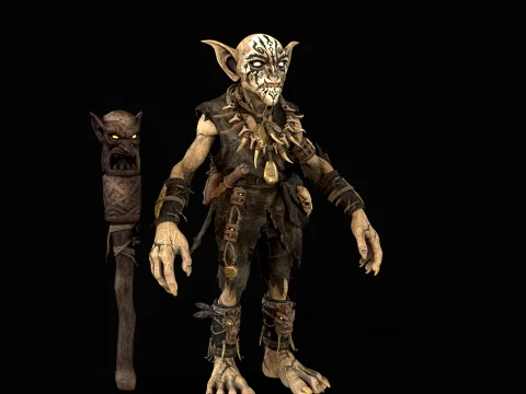 Goblin Shaman Three 3D Model