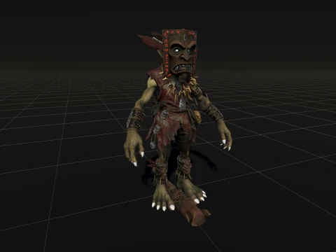 Goblin Shaman Three 3D Model